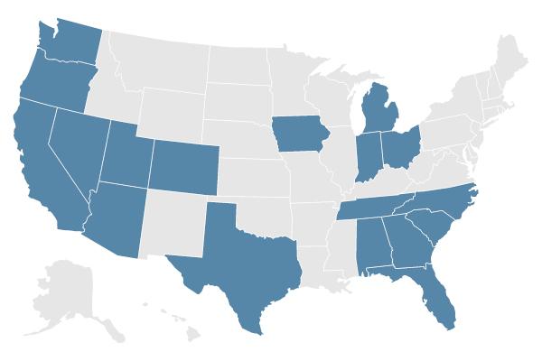 Map of the United States