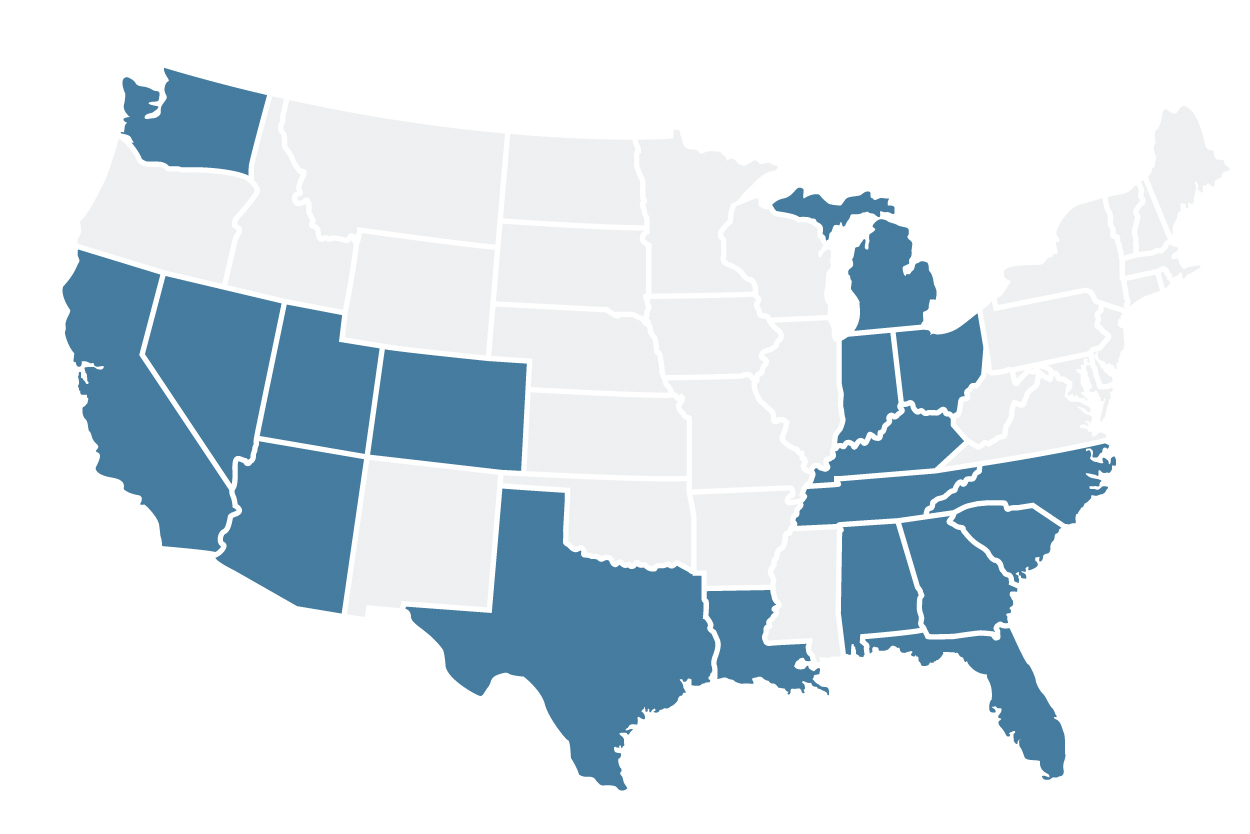 Map of the United States
